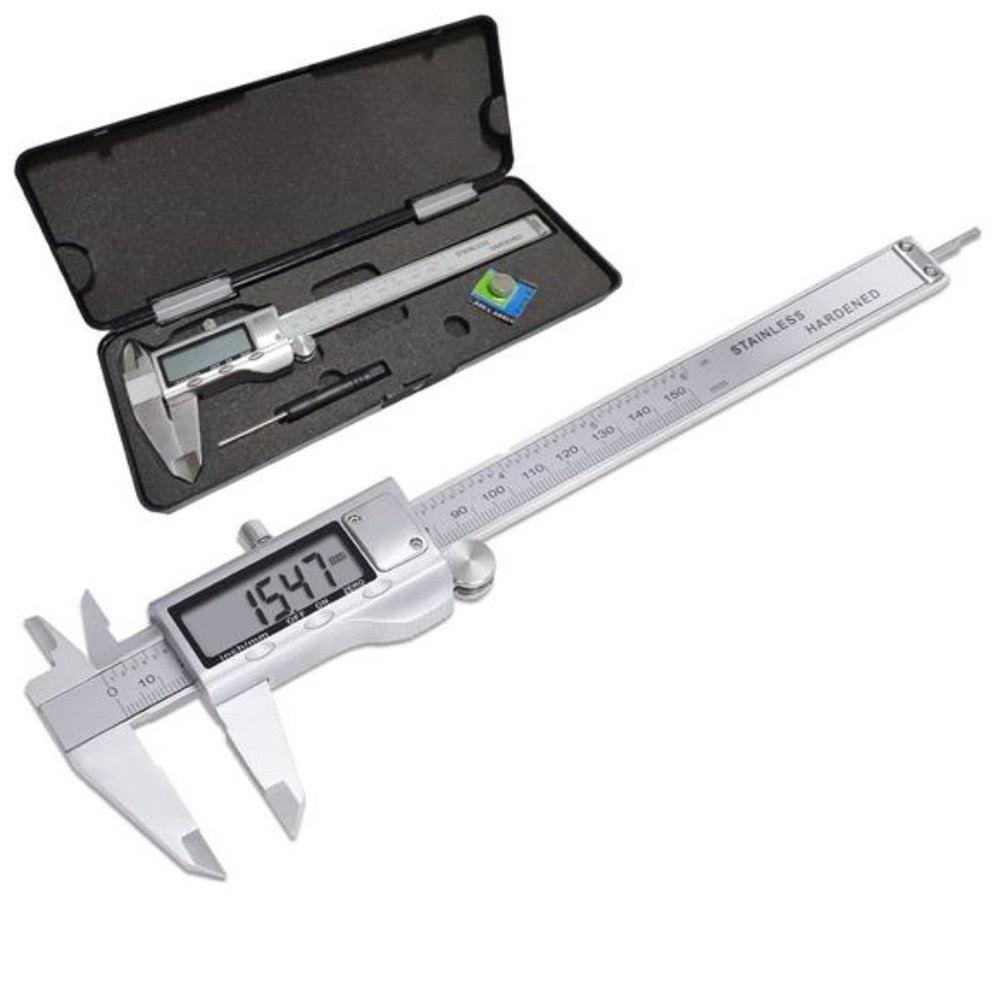 Electronic Digital Vernier Caliper, Stainless Steel Caliper 150mm/0-6 inch